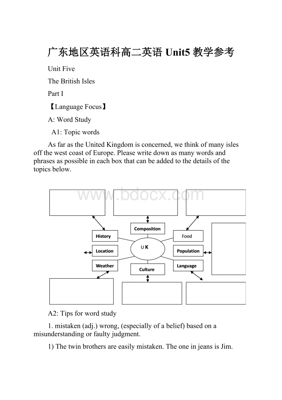 广东地区英语科高二英语Unit5 教学参考.docx_第1页