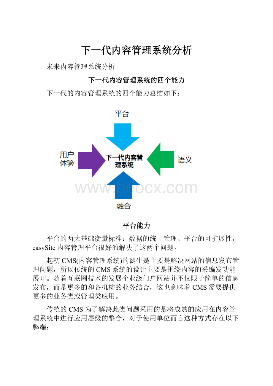 下一代内容管理系统分析.docx