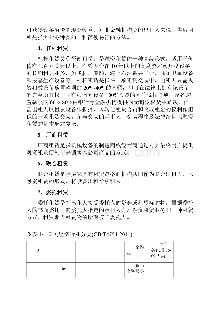 金融租赁行业定义及主要业态分类概述.docx_第2页