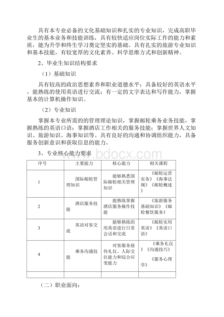 涉外国际邮轮培养方案.docx_第3页