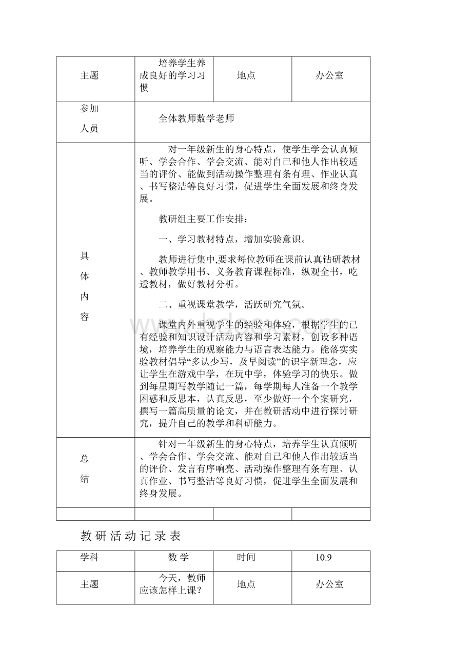 小学数学教研活动记录表.docx_第2页