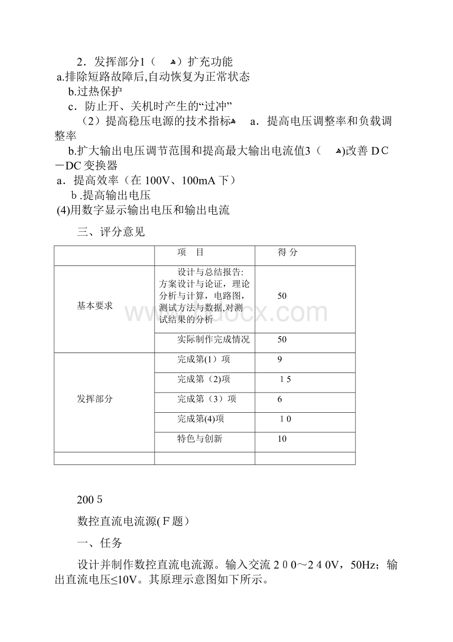 历年电子设计大赛电源类题目汇总.docx_第3页