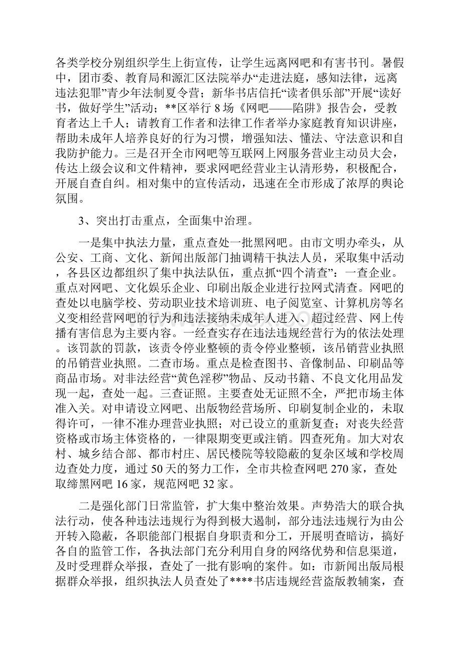 关于对市三项集中整治活动的调研报告.docx_第2页