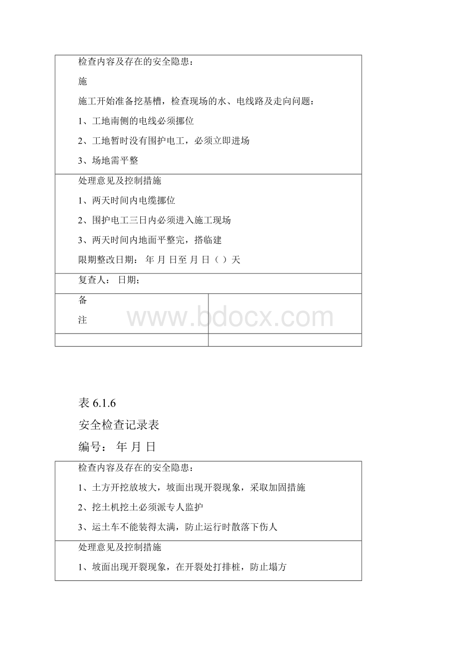 安全检查记录表范本.docx_第2页