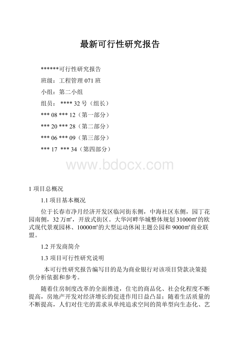 最新可行性研究报告.docx