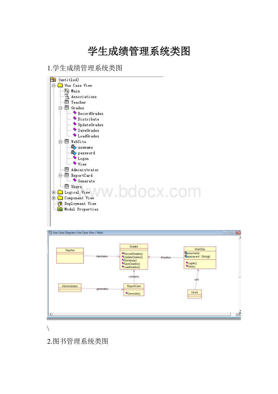 学生成绩管理系统类图.docx