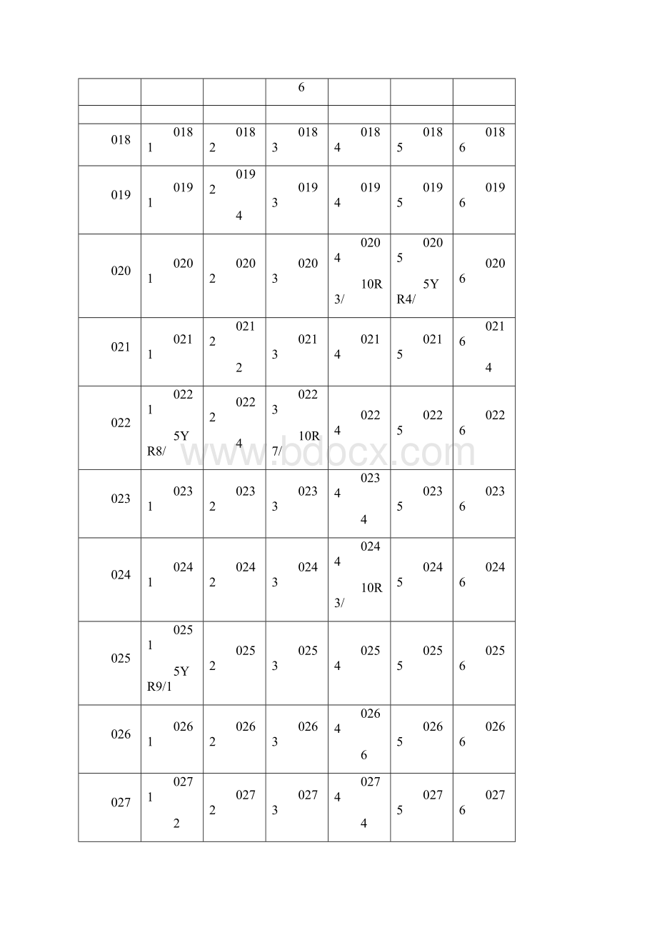 CBCC中国建筑色卡千色卡色号查询表.docx_第3页