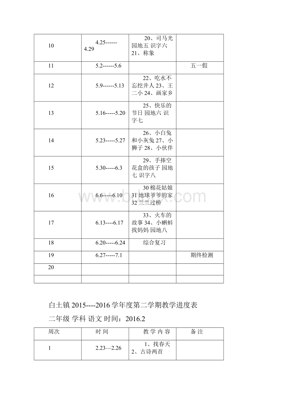 进度表白土镇.docx_第2页