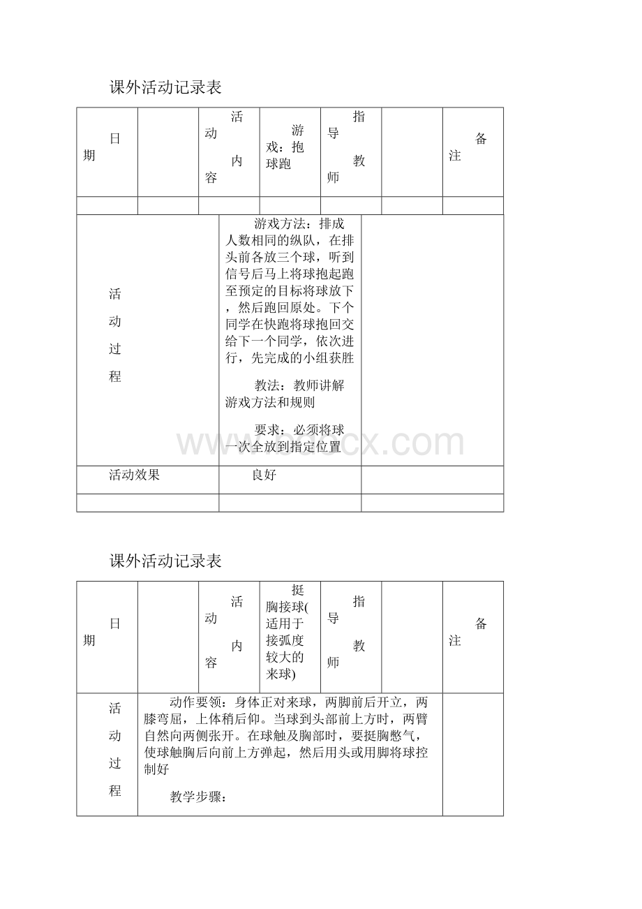 体育社团活动记录表.docx_第2页