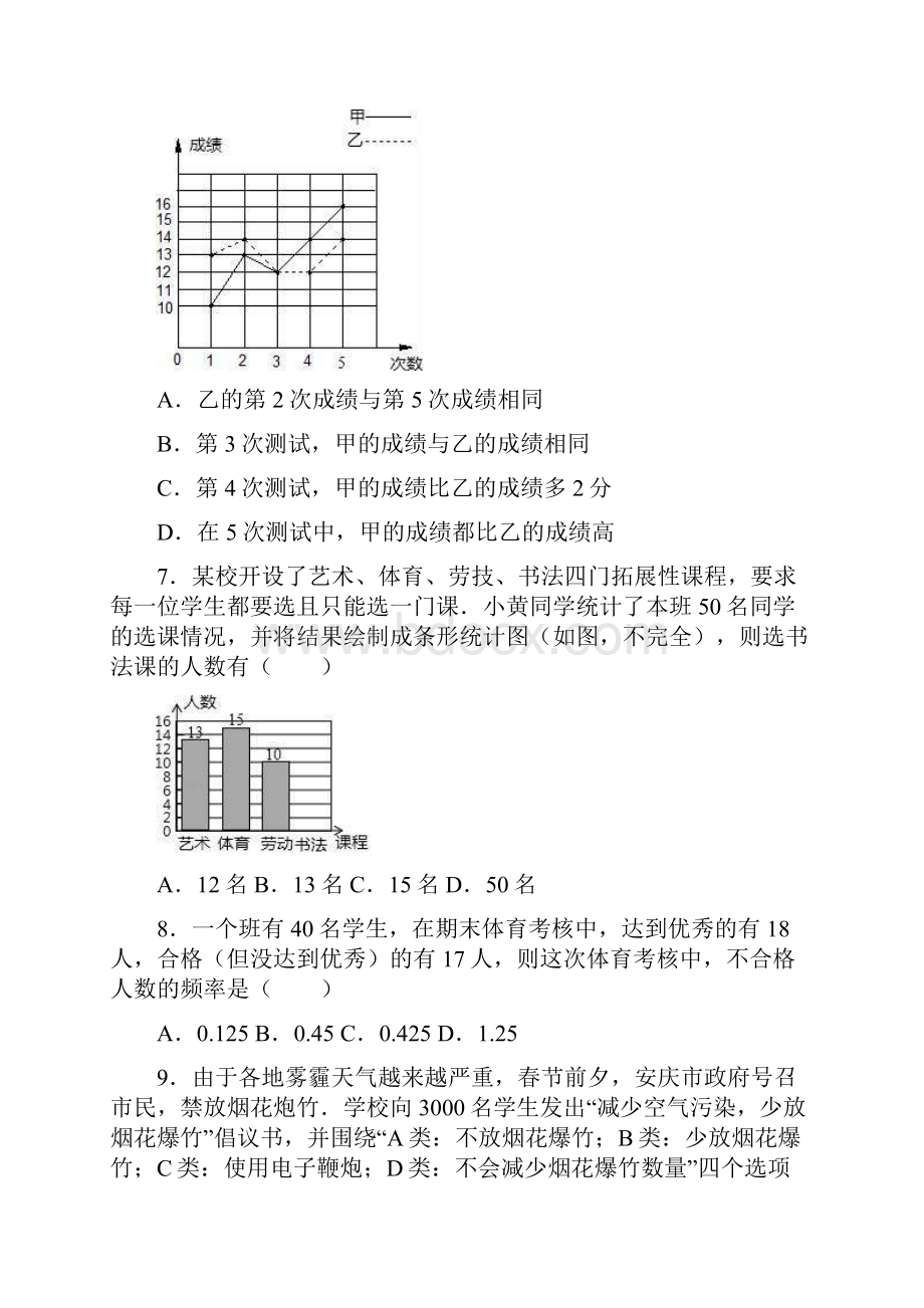 第十章《数据的收集整理与描述》培优测试题含答案.docx_第3页