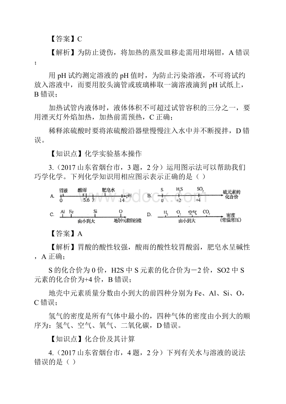 山东省烟台中考化学试题最新修正版.docx_第2页