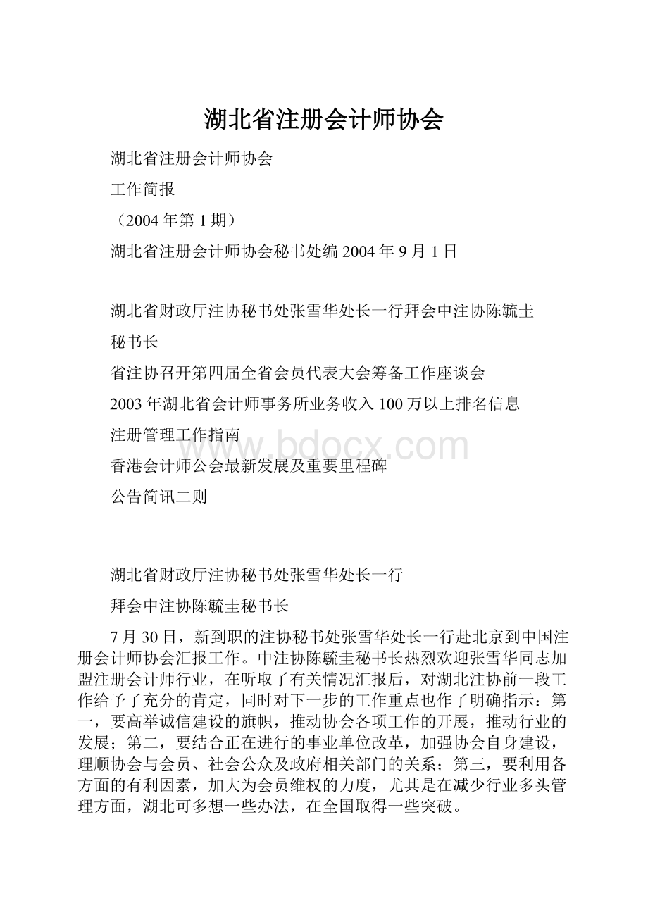 湖北省注册会计师协会.docx