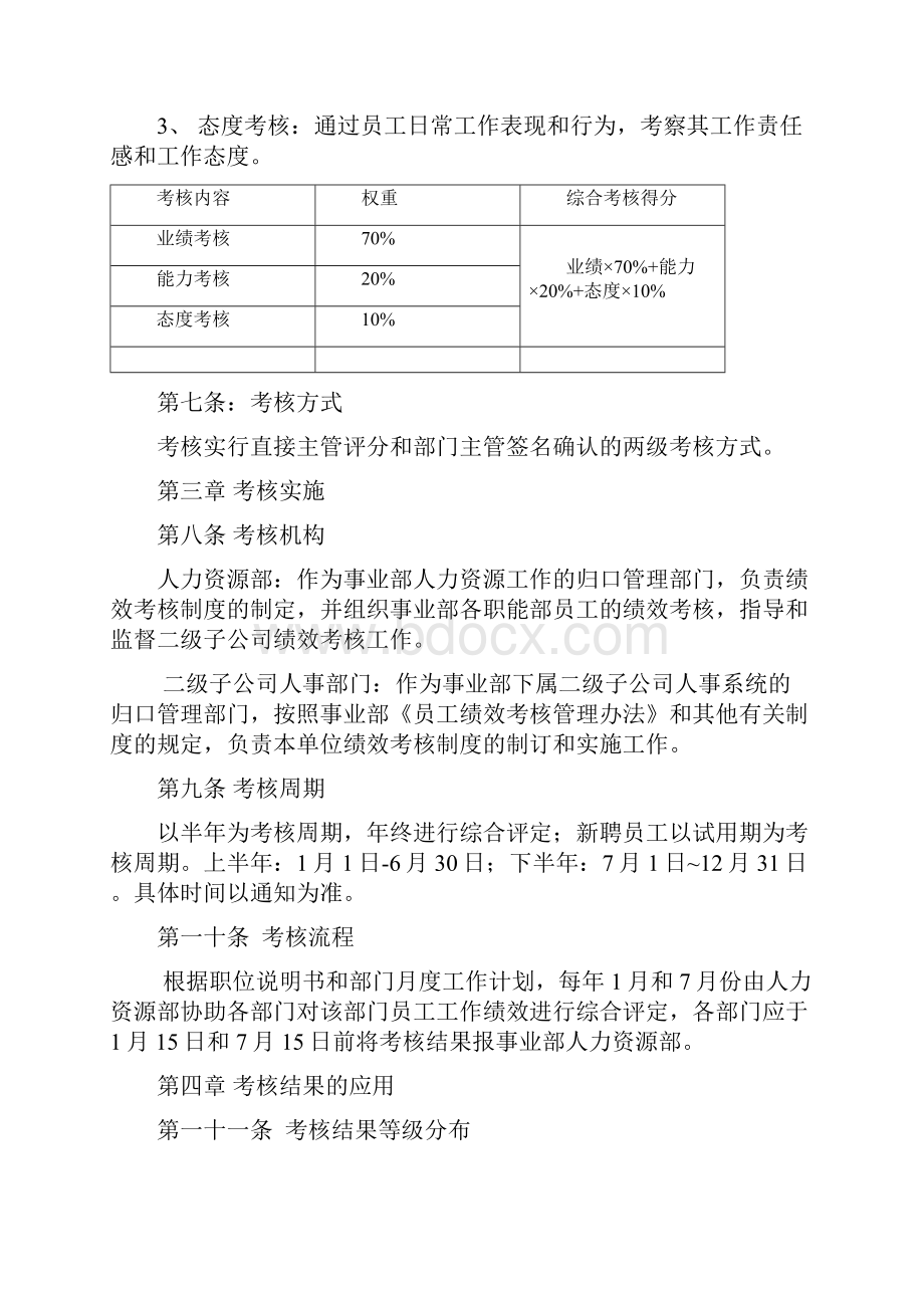 通用员工绩效考核管理办法附表格.docx_第2页