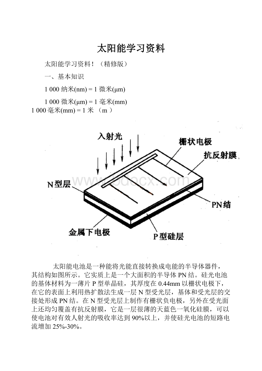 太阳能学习资料.docx