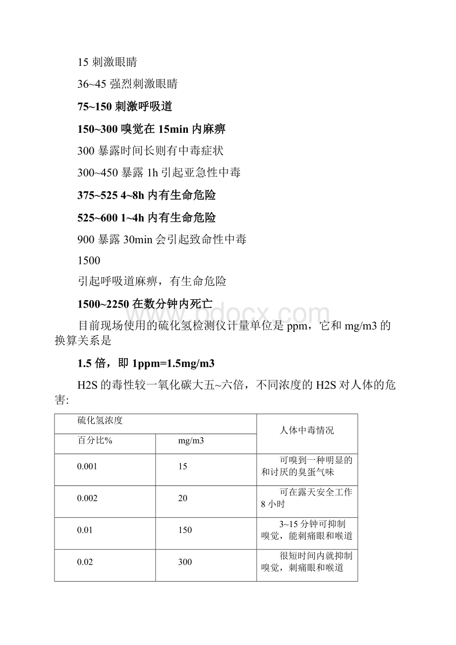 硫化氢安全知识.docx_第3页