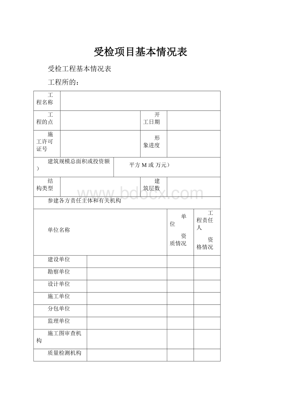 受检项目基本情况表.docx