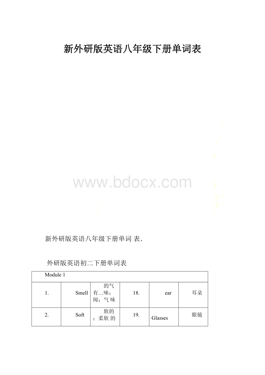 新外研版英语八年级下册单词表.docx_第1页