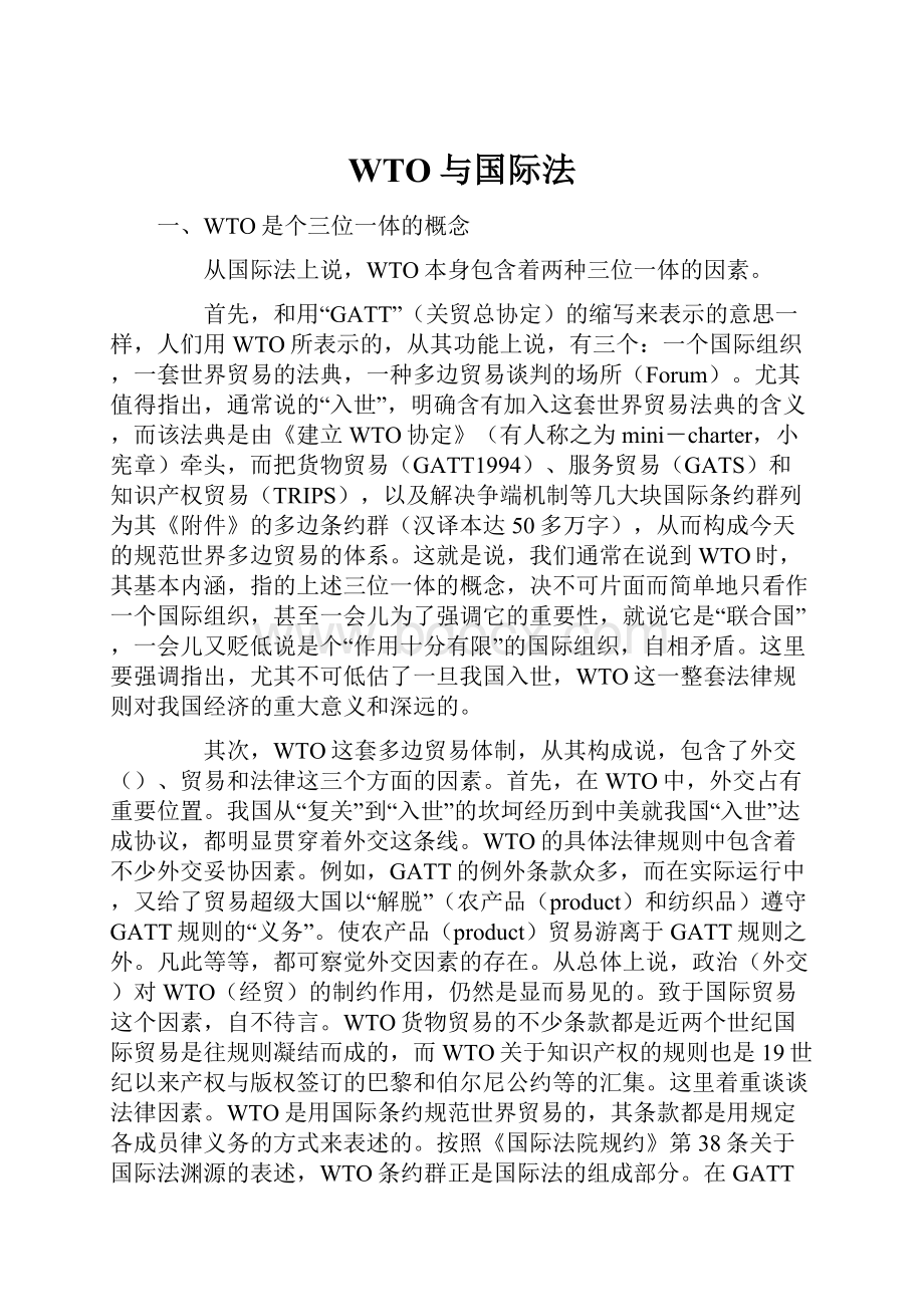 WTO与国际法.docx