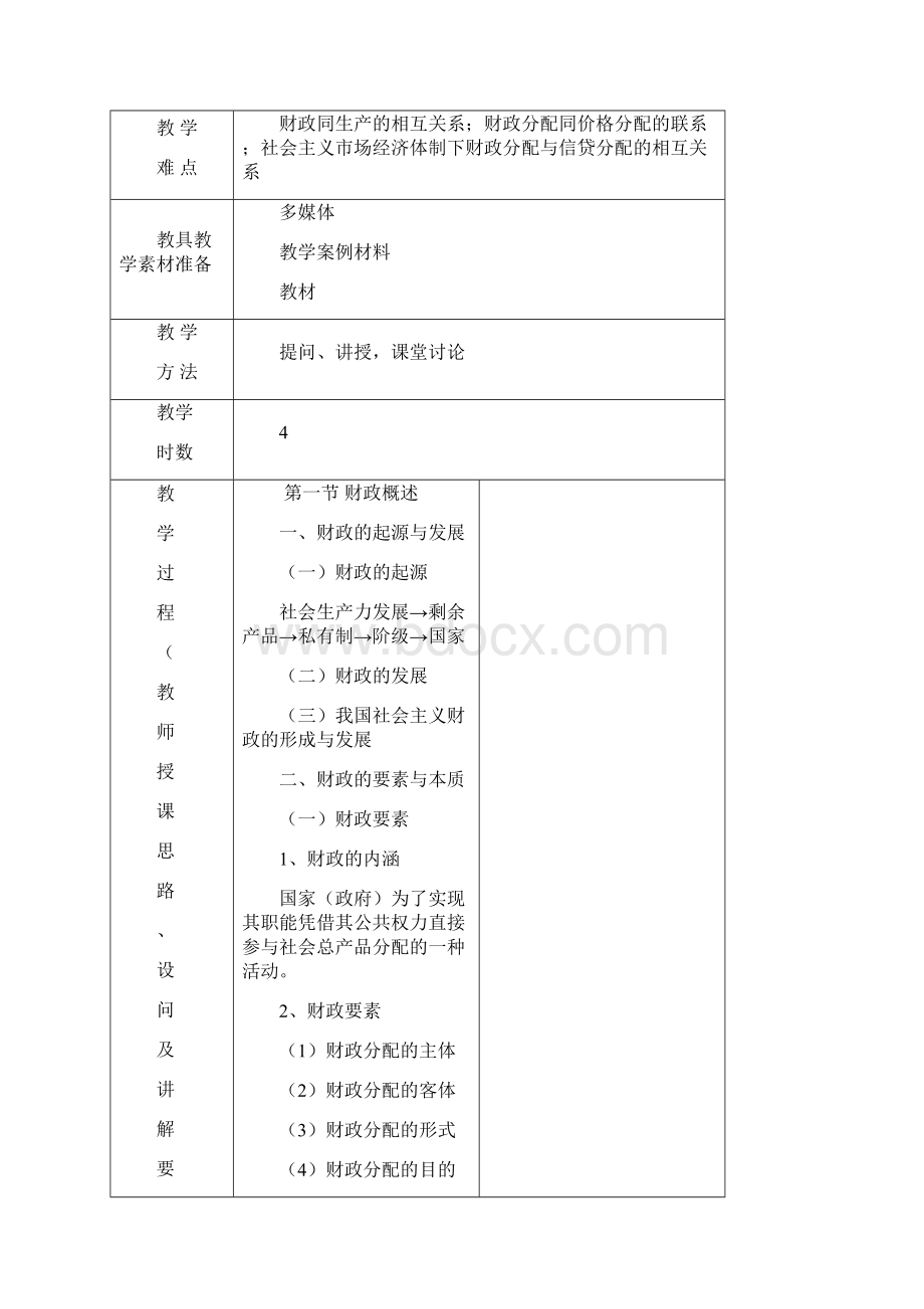 财政与金融教案课程.docx_第2页