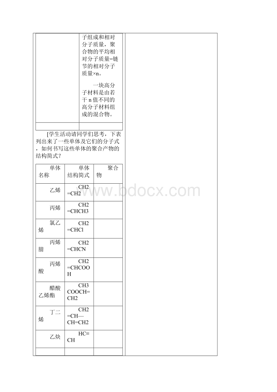 人教版高中化学选修5第5章《进入合成有机高分子化合物的时代》.docx_第3页