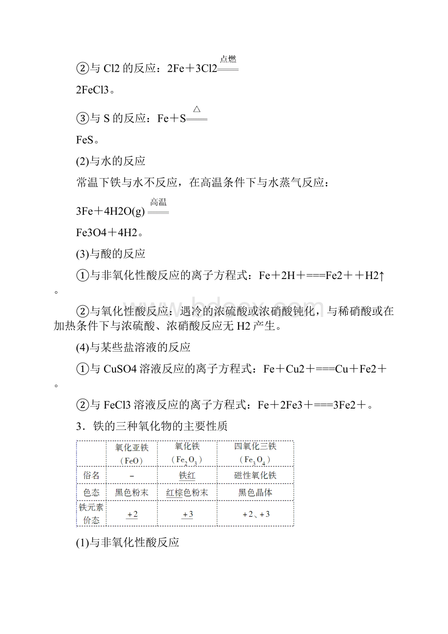 高考一轮人教版化学 第3章 第3节 铁及其化合物.docx_第2页