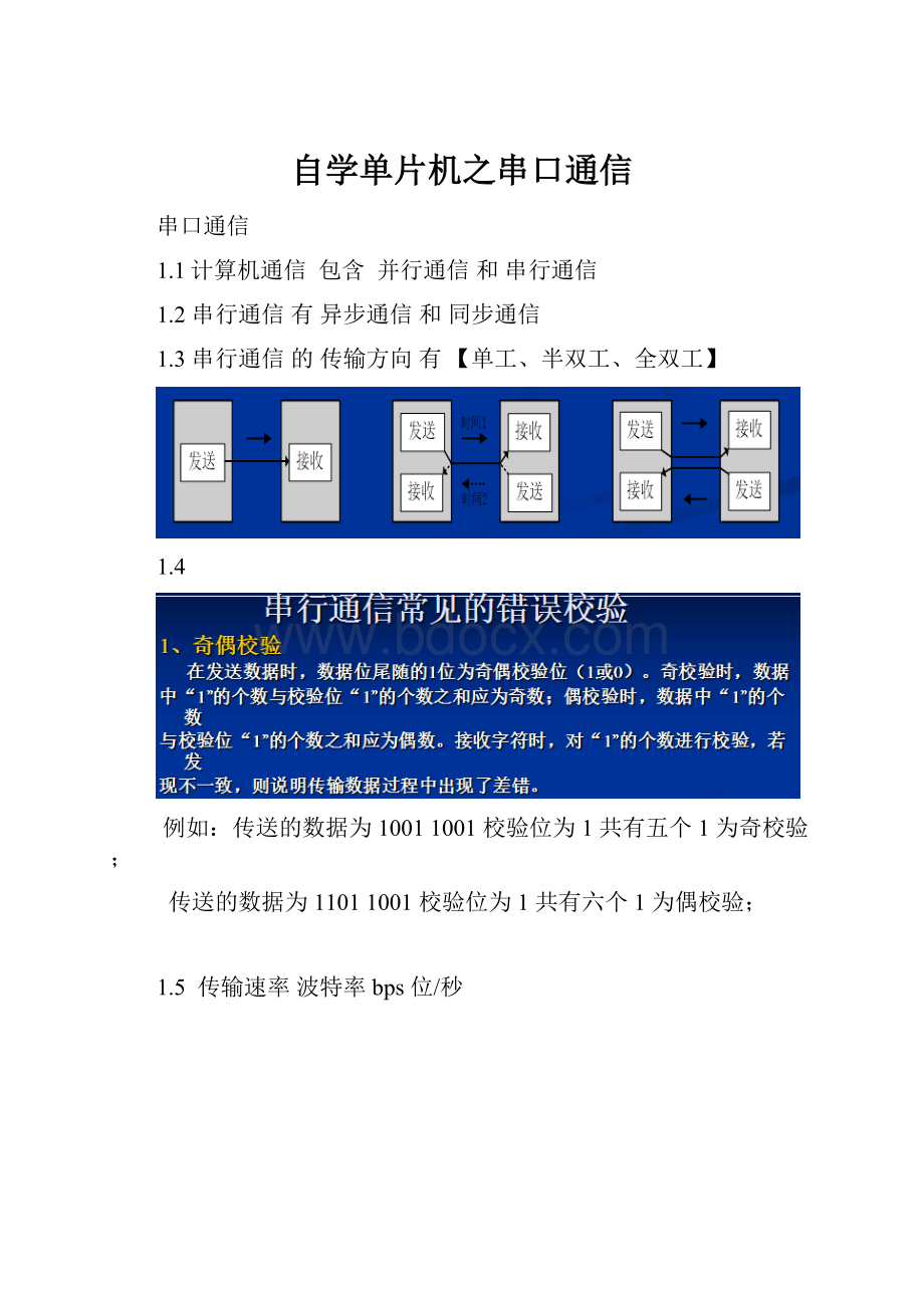 自学单片机之串口通信.docx