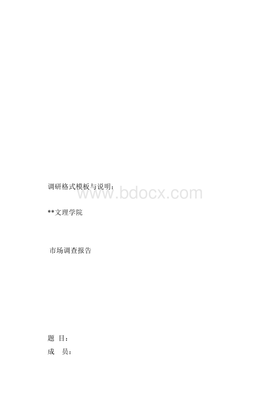 市场调研报告调研格式模板与说明其他范文doc.docx_第2页