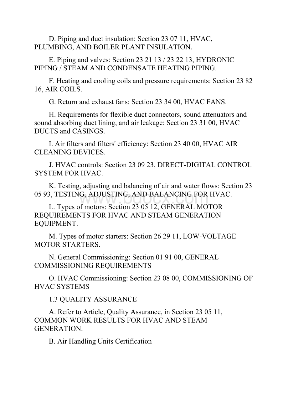 Section 23 73 00INDOOR CENTRALSTATION AIRHANDLING UNITS.docx_第2页