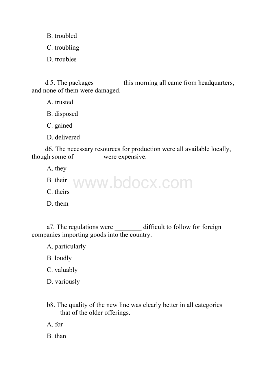 托业英语Unit7题目及答案.docx_第2页