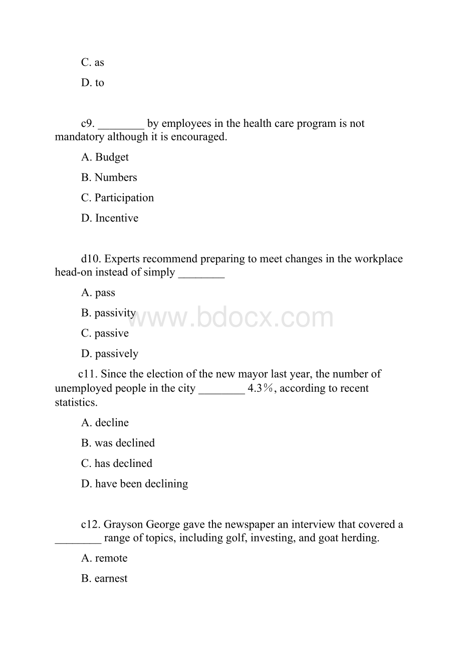 托业英语Unit7题目及答案.docx_第3页