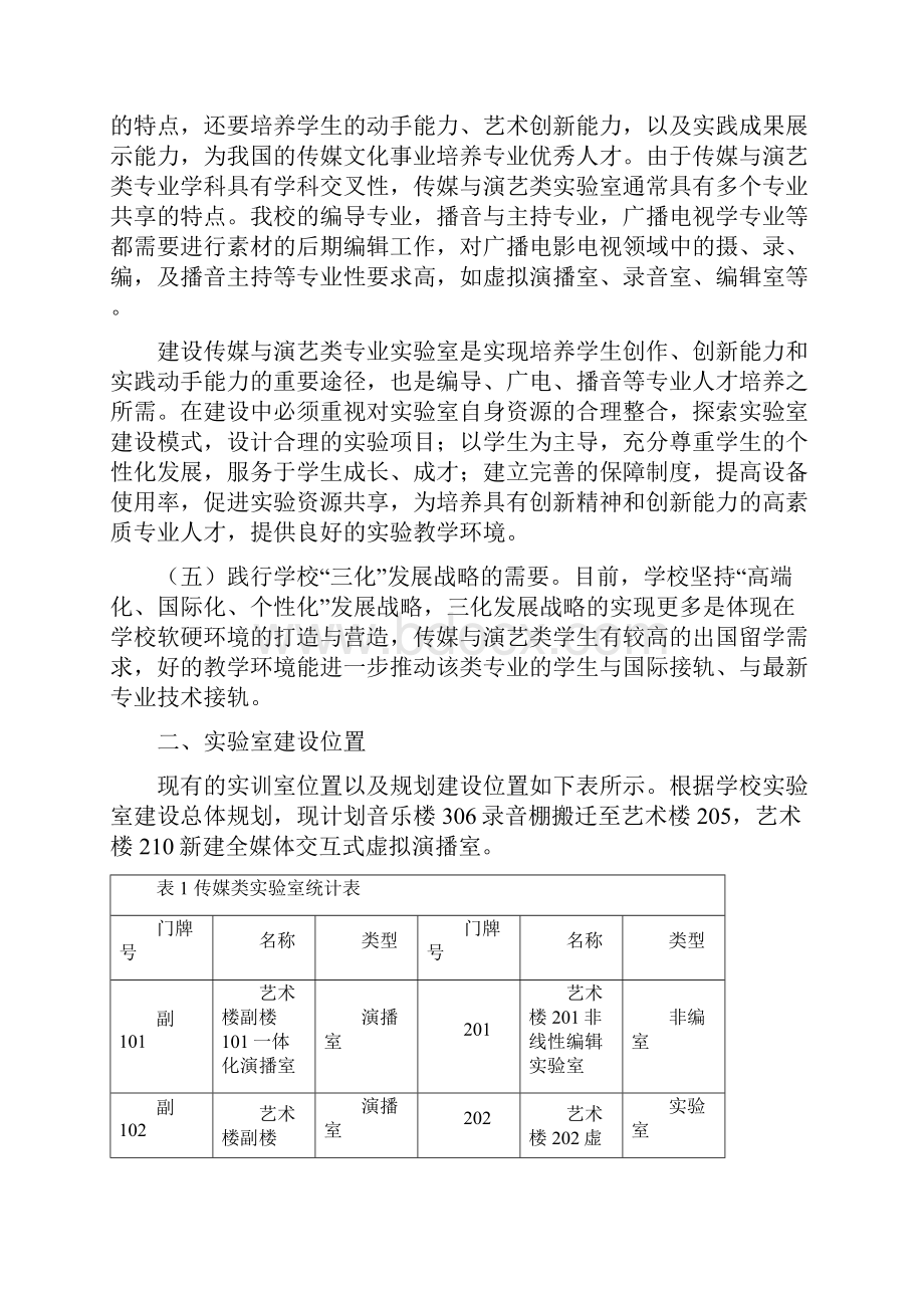 关于传媒类实验室改造的申请.docx_第2页