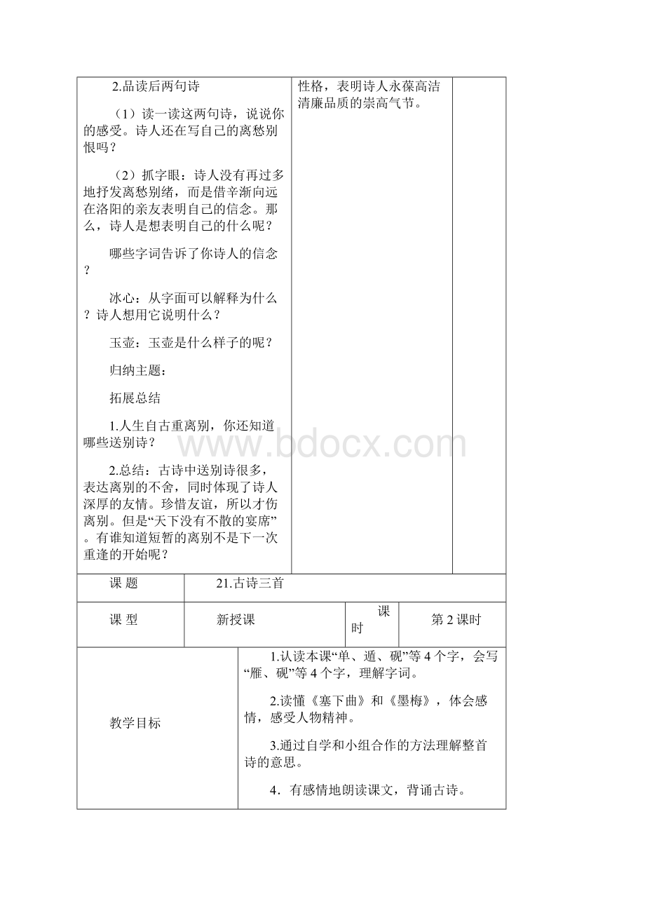 部编版四年级下册语文第七单元格式备课.docx_第3页