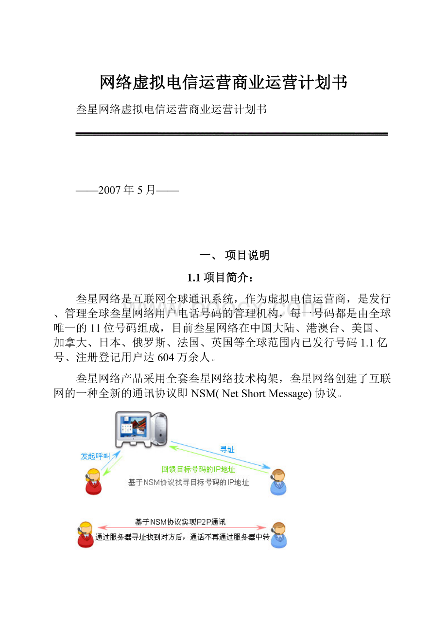 网络虚拟电信运营商业运营计划书.docx