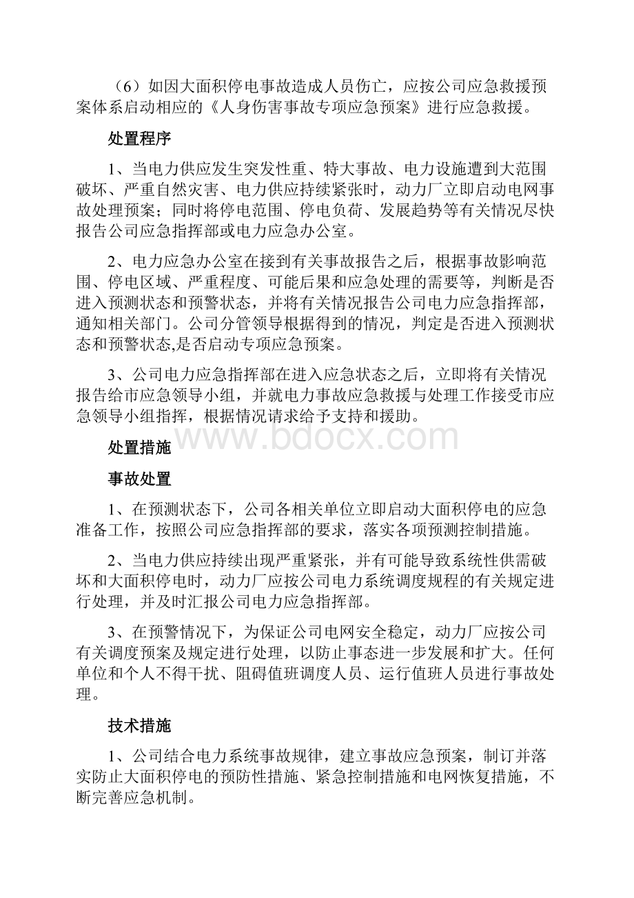 电网大面积停电事件专项应急预案.docx_第3页