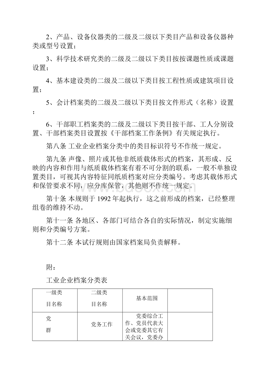 工业企业档案分类试行规则.docx_第2页