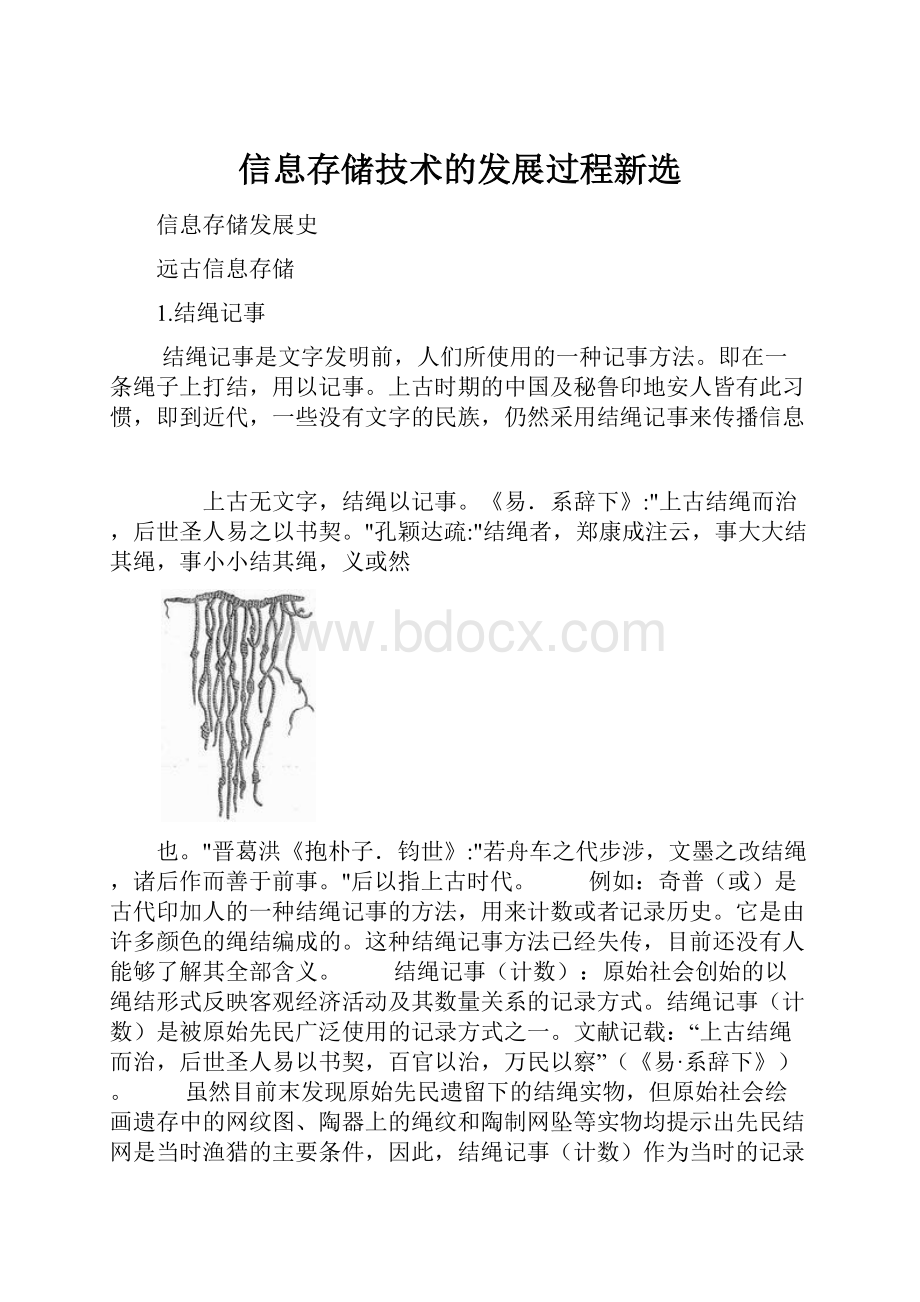 信息存储技术的发展过程新选.docx