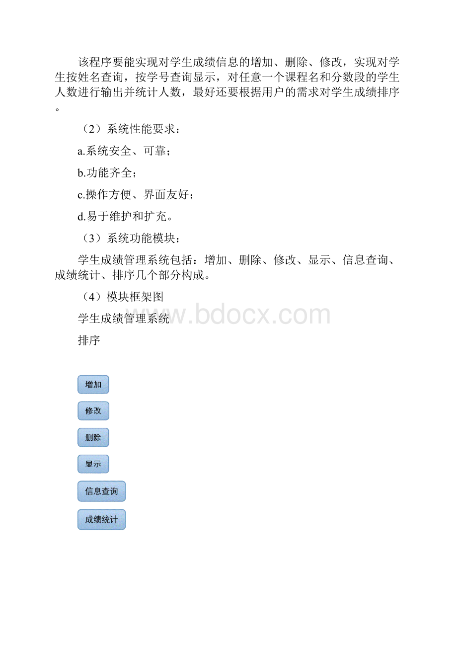 C课程设计报告学生成绩管理系统.docx_第3页