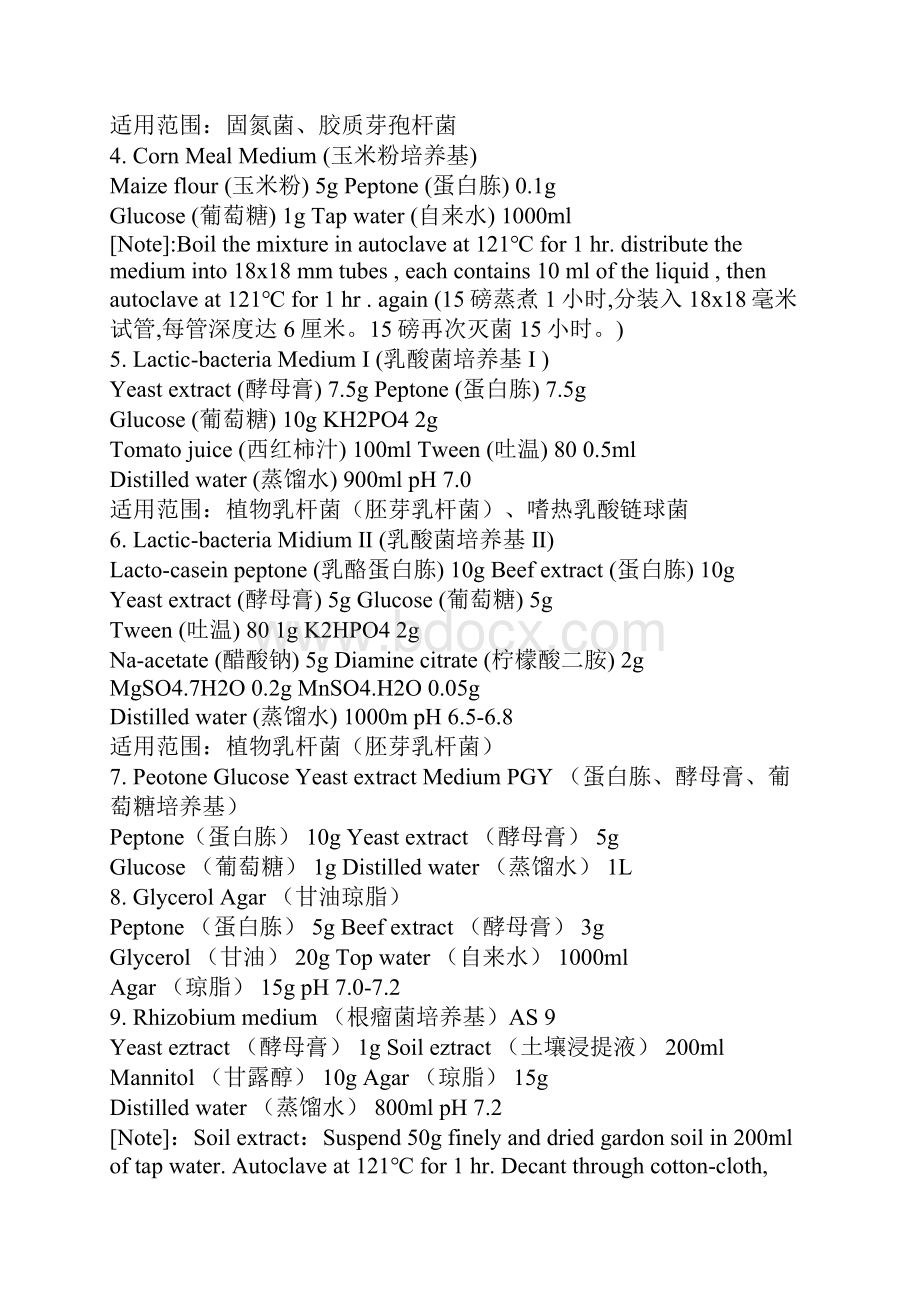 146种培养基配方共20页文档.docx_第2页