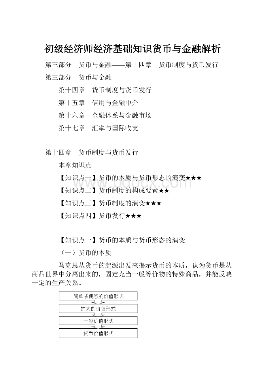 初级经济师经济基础知识货币与金融解析.docx