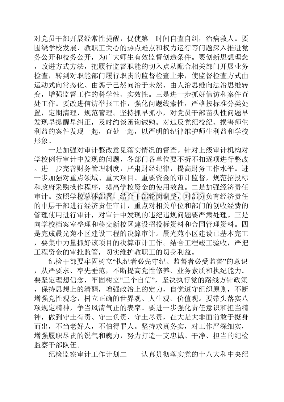 纪检监察审计工作计划.docx_第3页