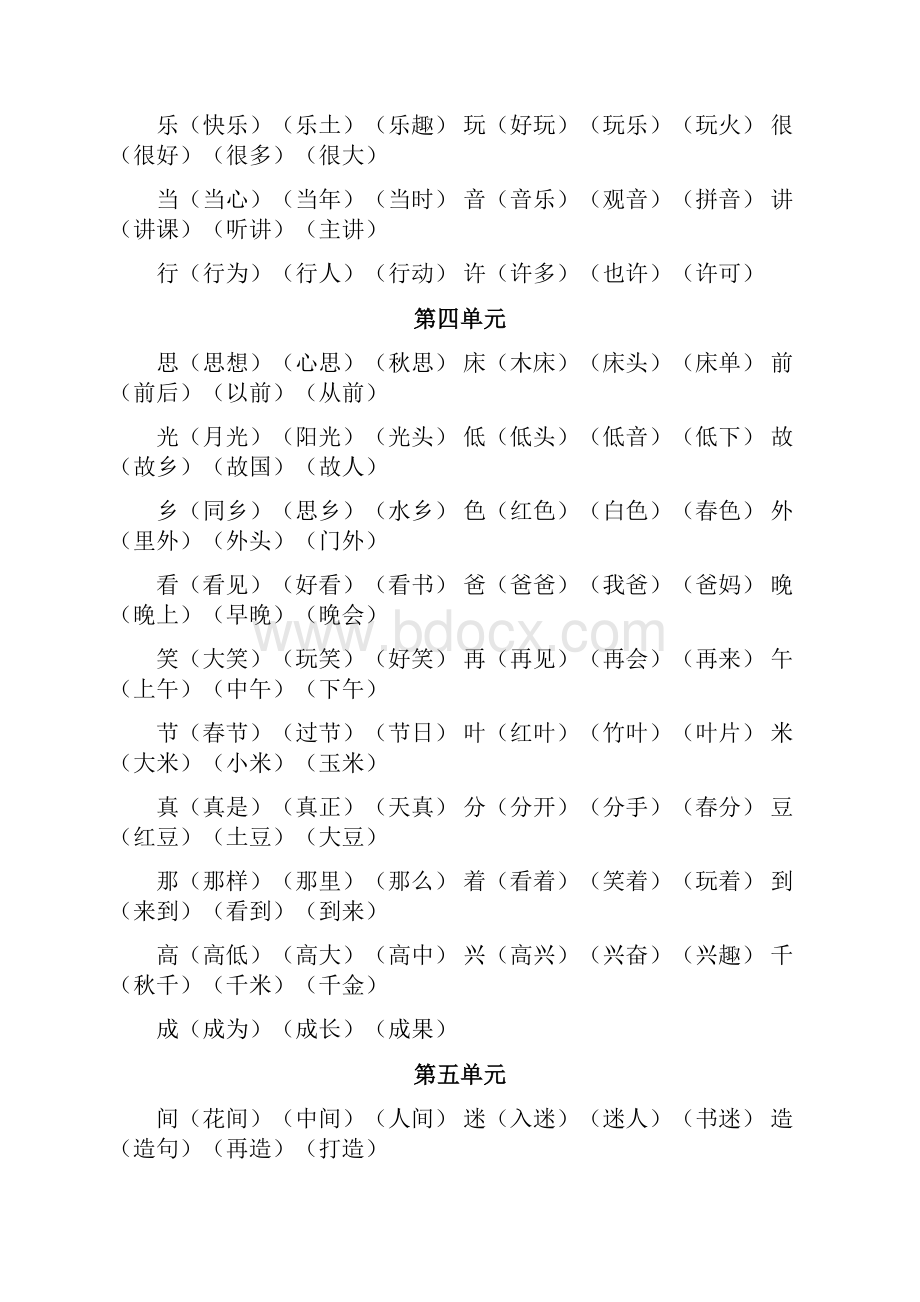 部编版一年级语文下册知识点归类及专项复习.docx_第3页