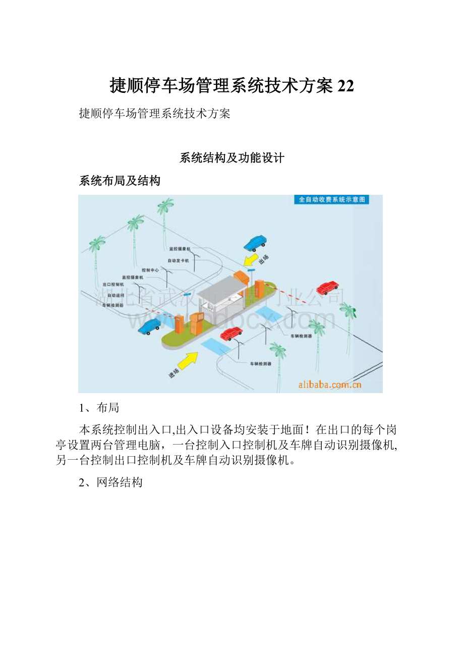 捷顺停车场管理系统技术方案22.docx