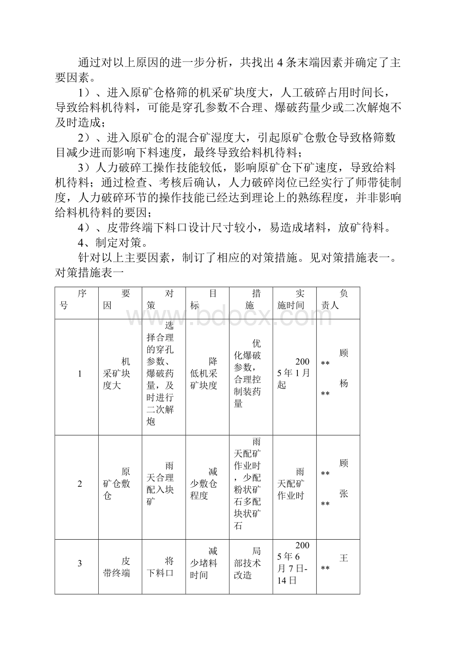 PDCA循环法在提高破碎系统生产效率中的应用.docx_第3页