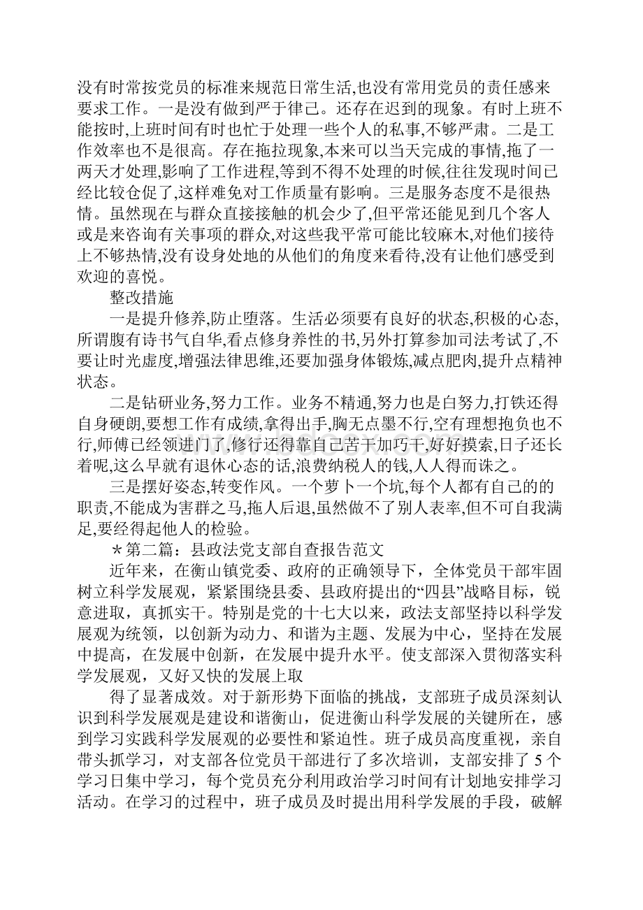 政法工作个人自查报告.docx_第2页