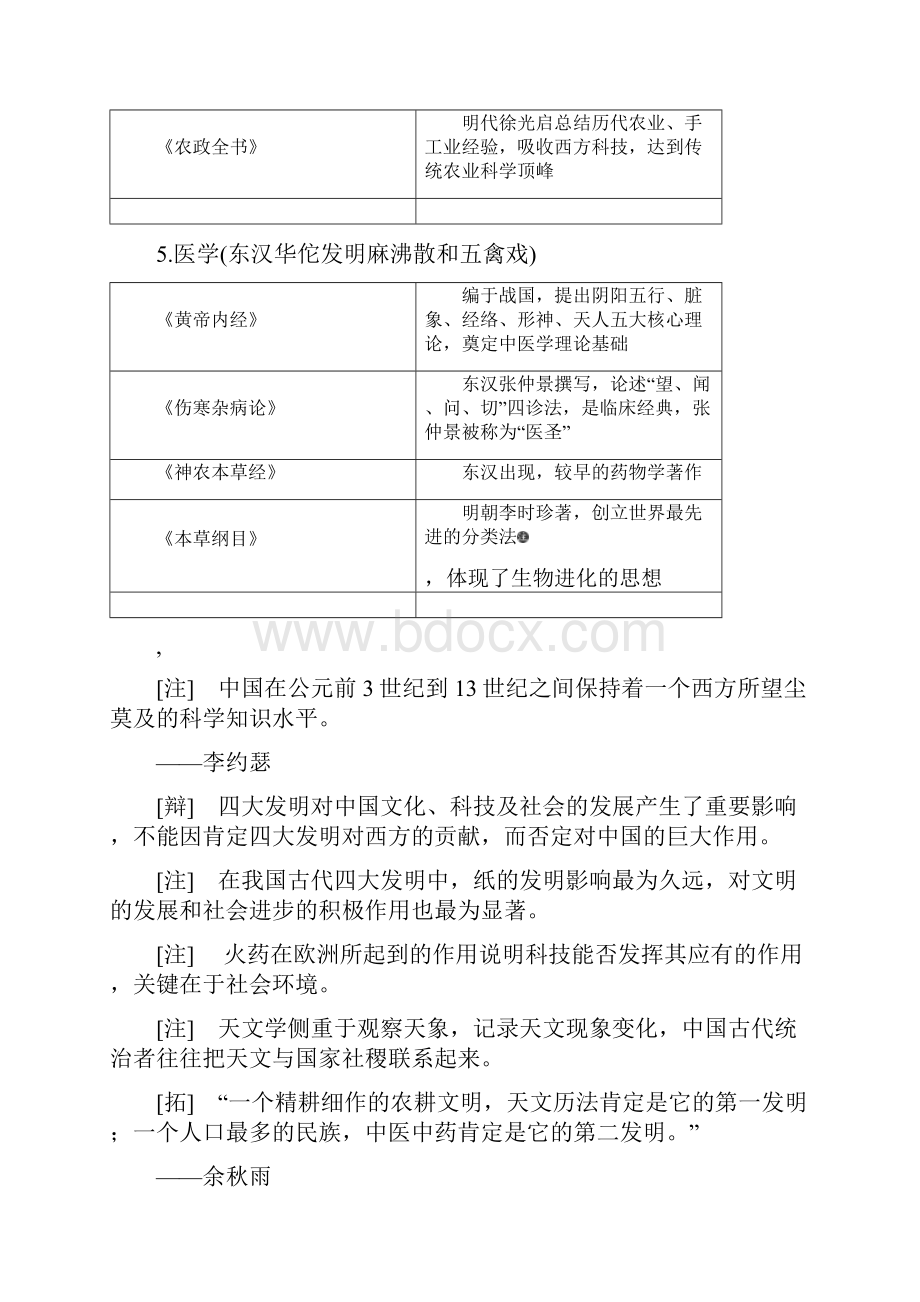 专题十二课题三十六 古代中国的科学技术与文化.docx_第3页