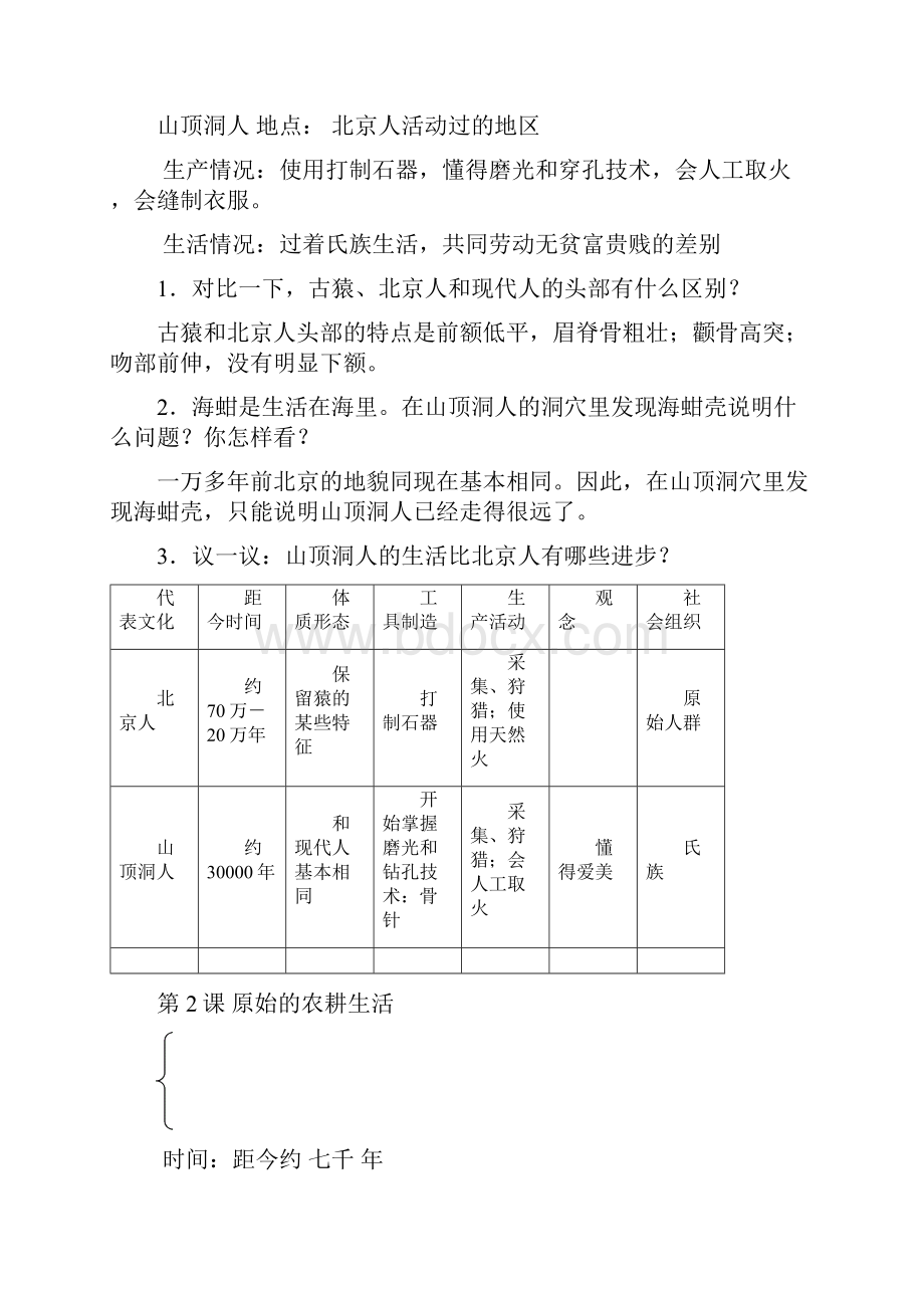 人教版七年级上册历史复习资料.docx_第3页