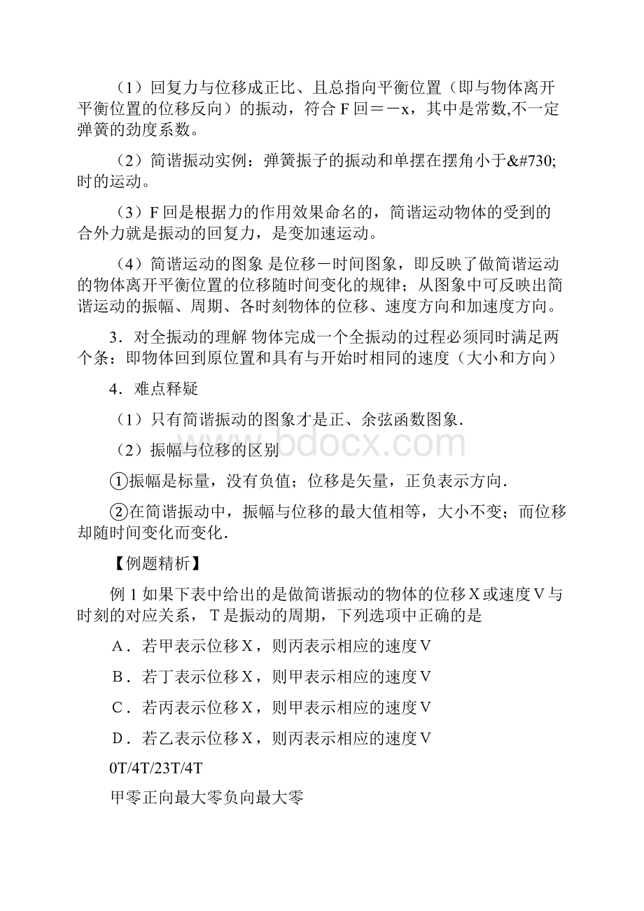 届高考物理知识网络复习机械振动和机械波教案.docx_第2页