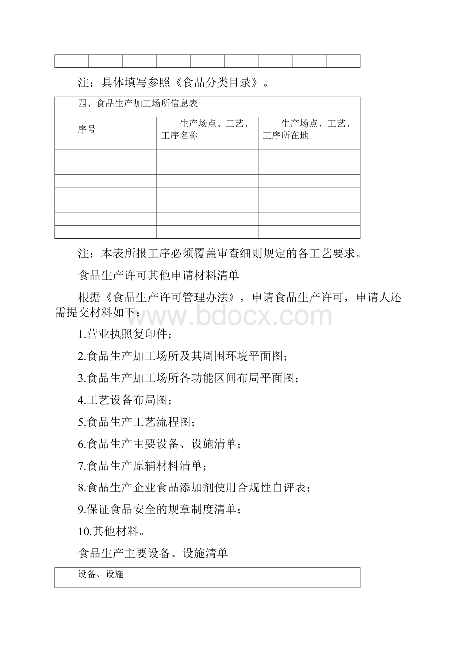 食品生产许可申请书新版 示范文本.docx_第3页