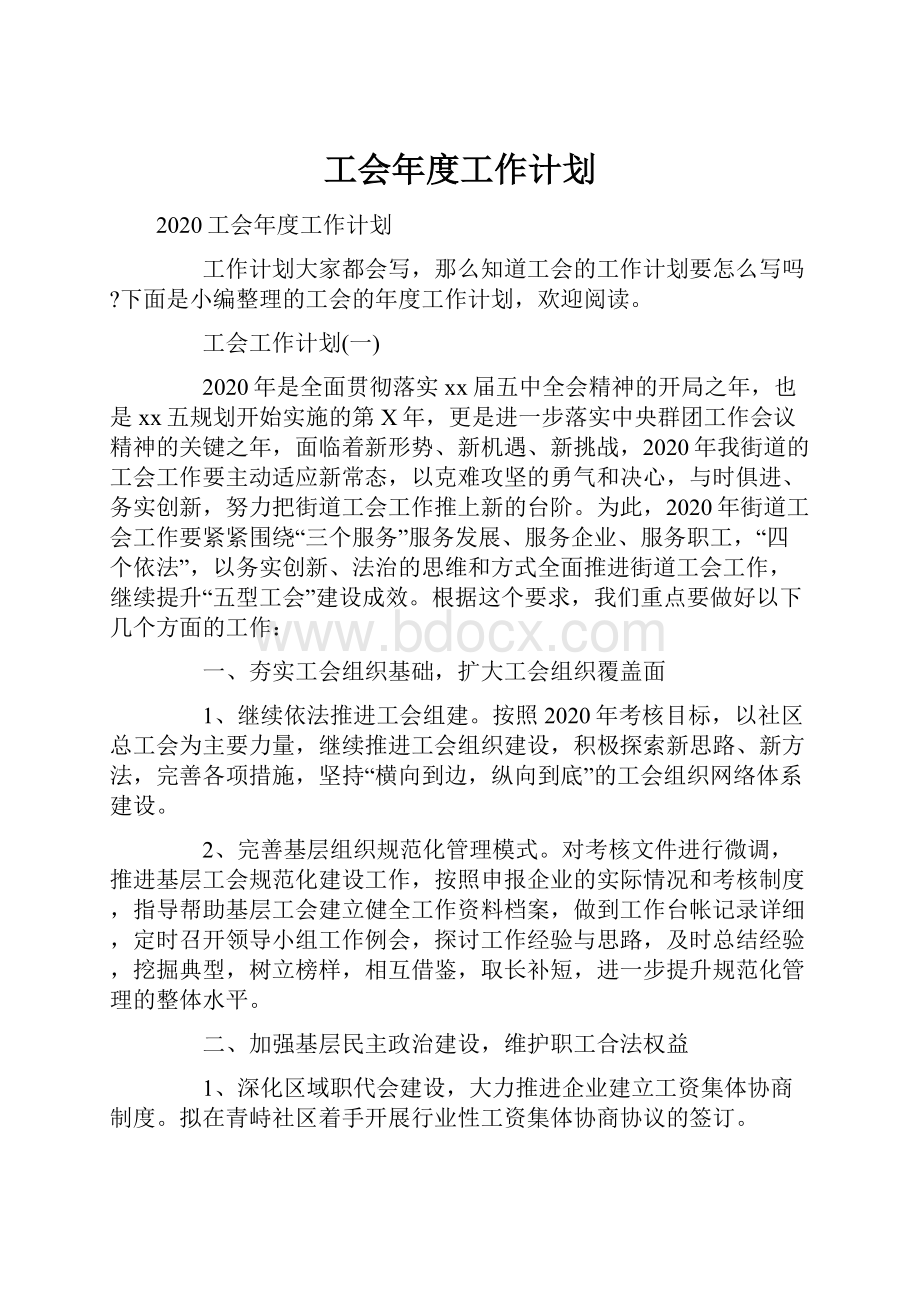 工会年度工作计划.docx