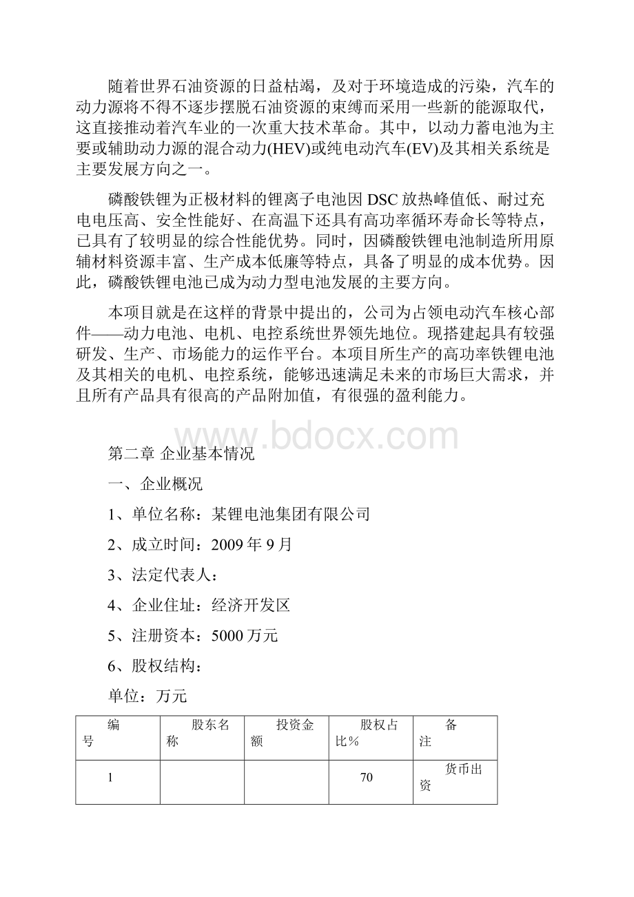 整编汽车高功率铁锂电池电机电控系统生产项目可行性研究报告.docx_第2页